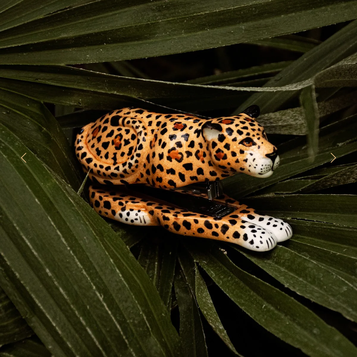 Handmade Leopard Stapler - Porcelain