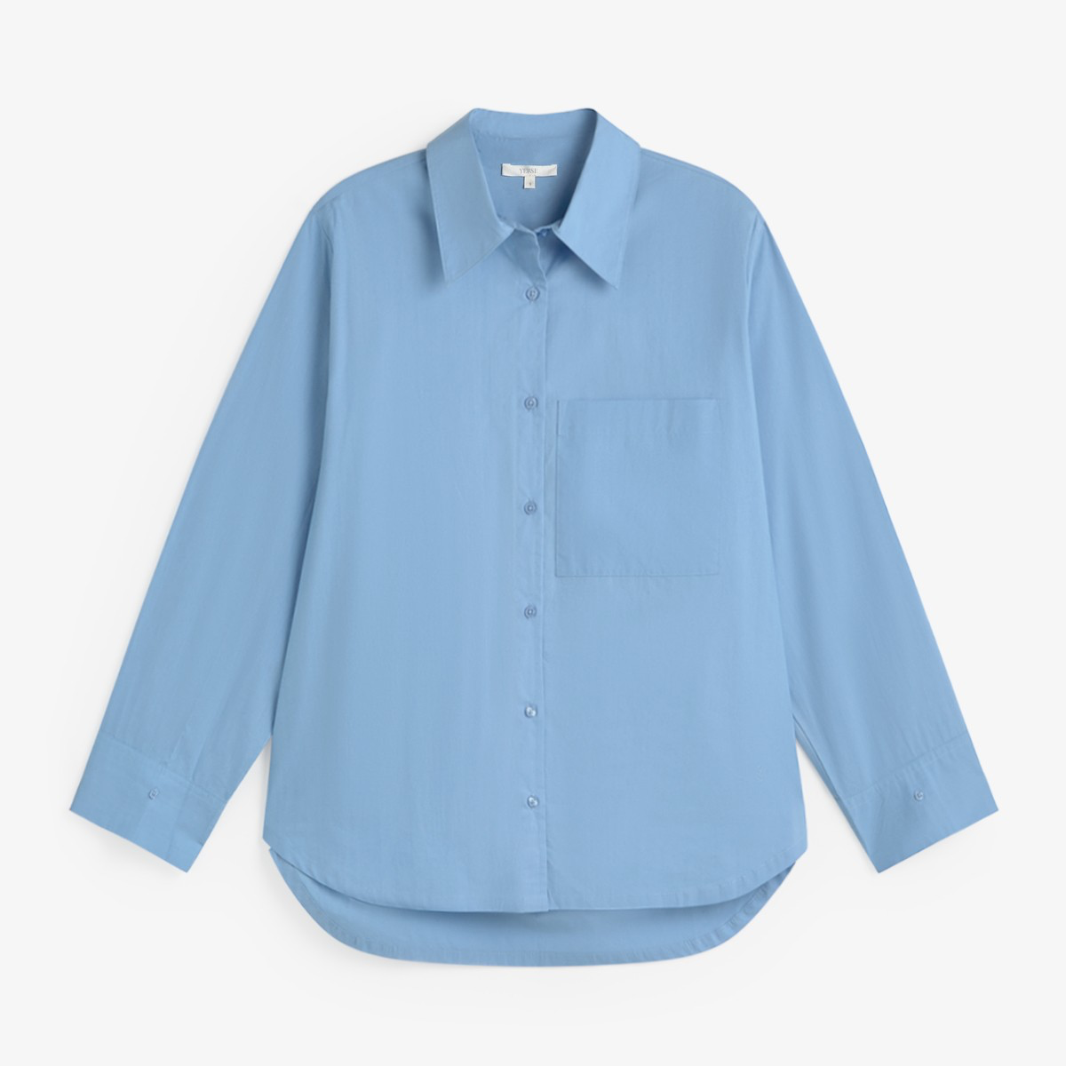 Women’s Oversized Poplin Shirt - Blue