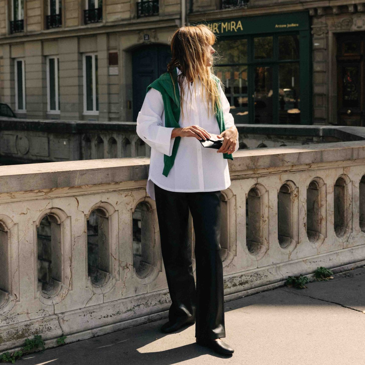 Women’s Oversized Poplin Shirt - White