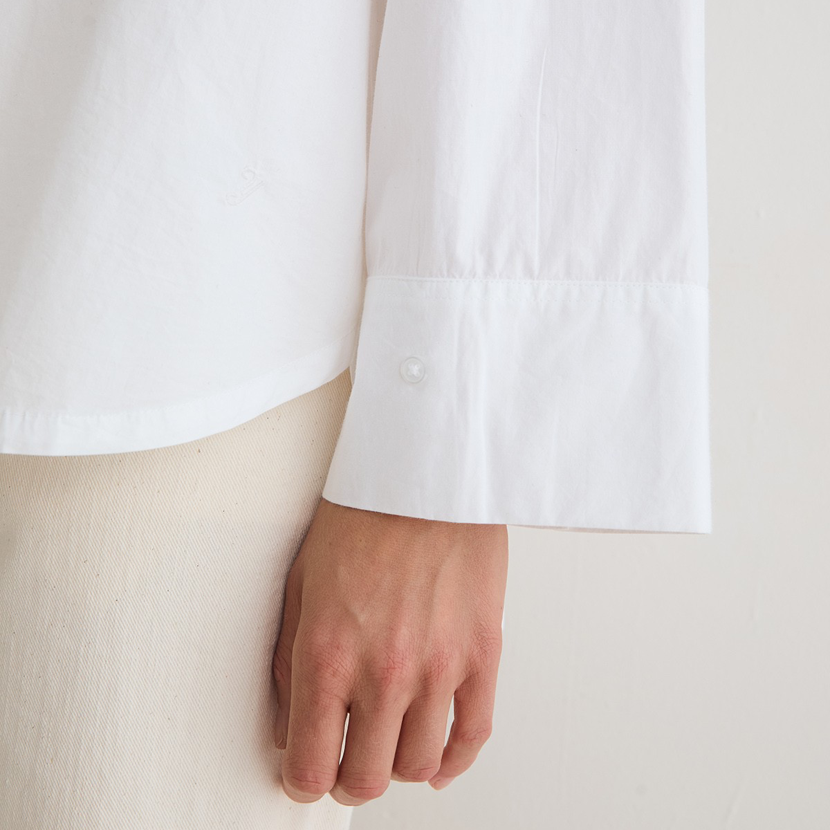 Women’s Oversized Poplin Shirt - White