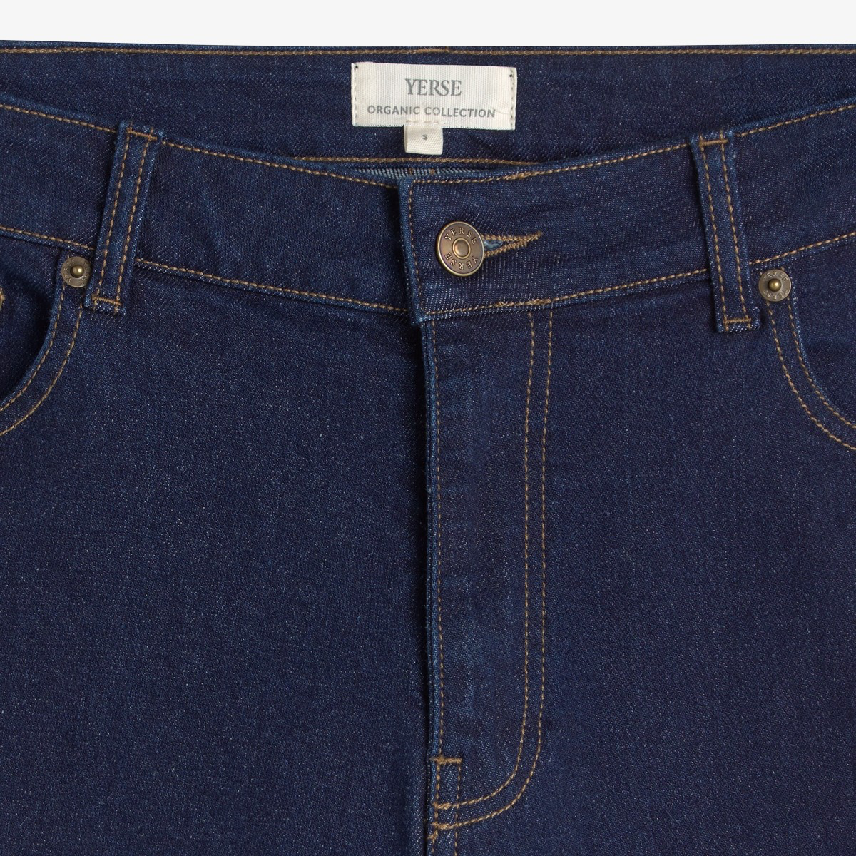 Women’s Wide Leg Jeans with Turned Up Cuffs, Organic Cotton