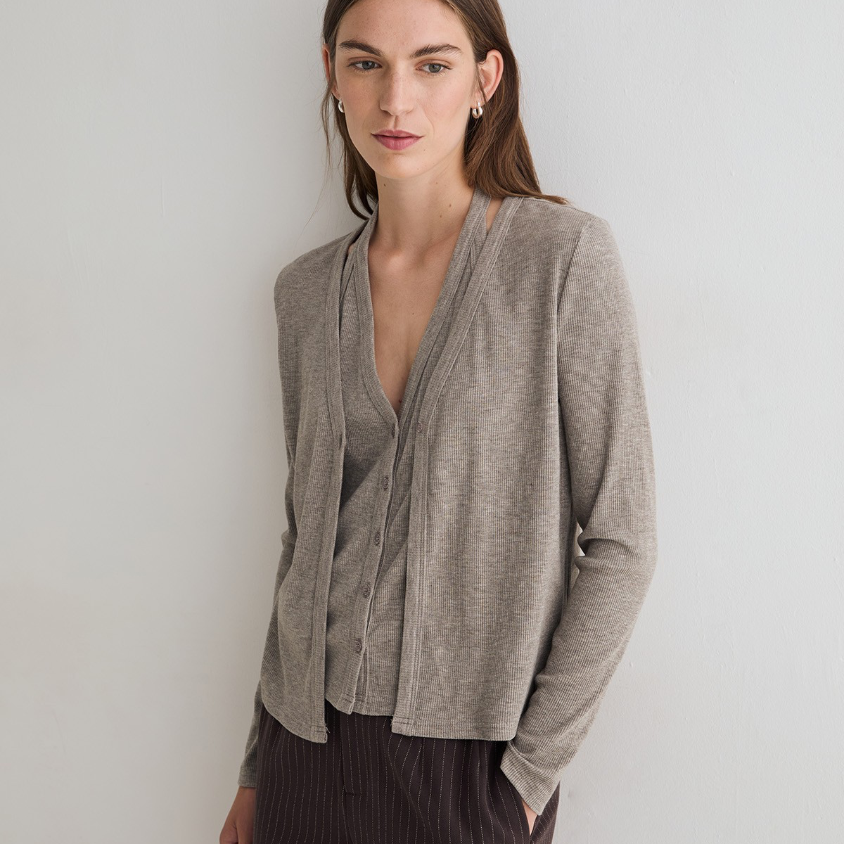 Women’s Cardigan with Built in Top