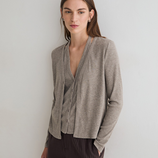 Women’s Cardigan with Built in Top