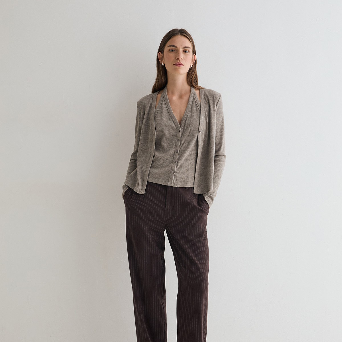 Women’s Cardigan with Built in Top