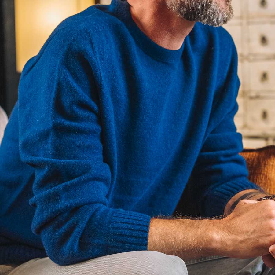 Men's Merino Cashmere Wool Pullover