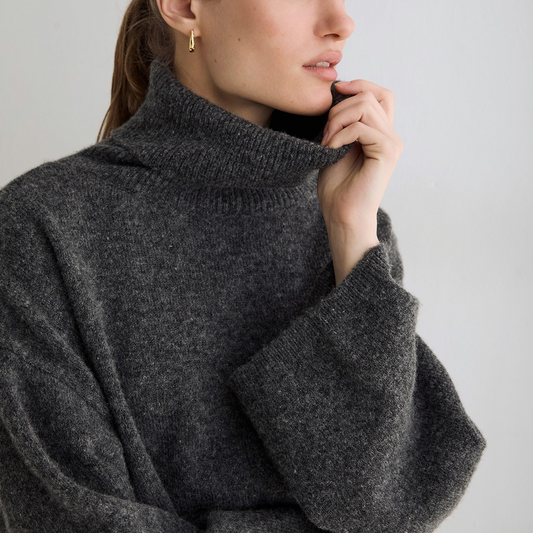Oversize High Neck Sweater