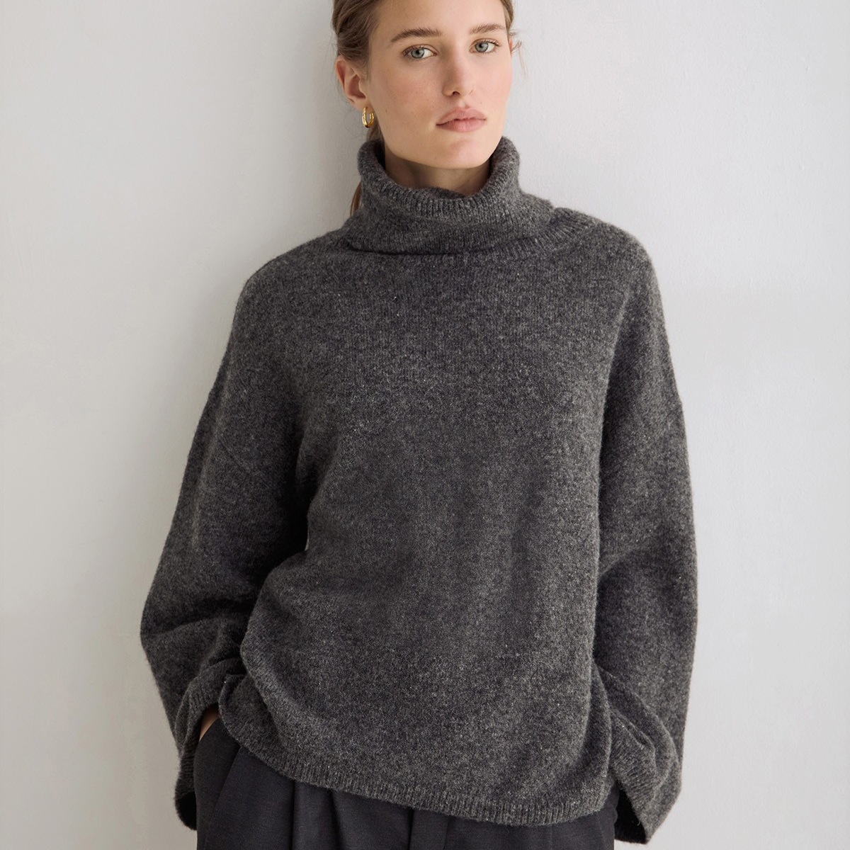 Oversize High Neck Sweater