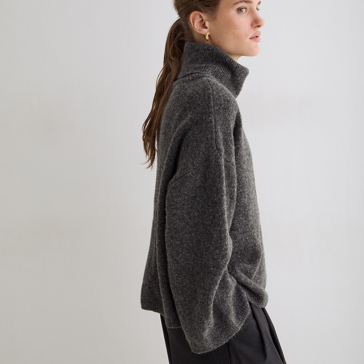 Oversize High Neck Sweater