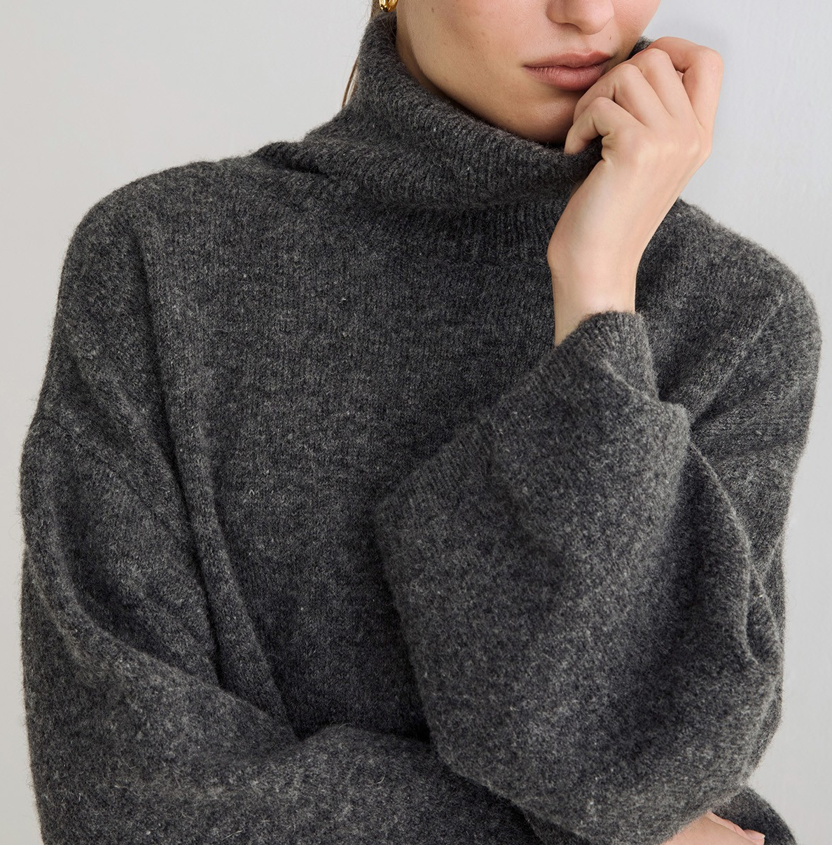 Oversize High Neck Sweater