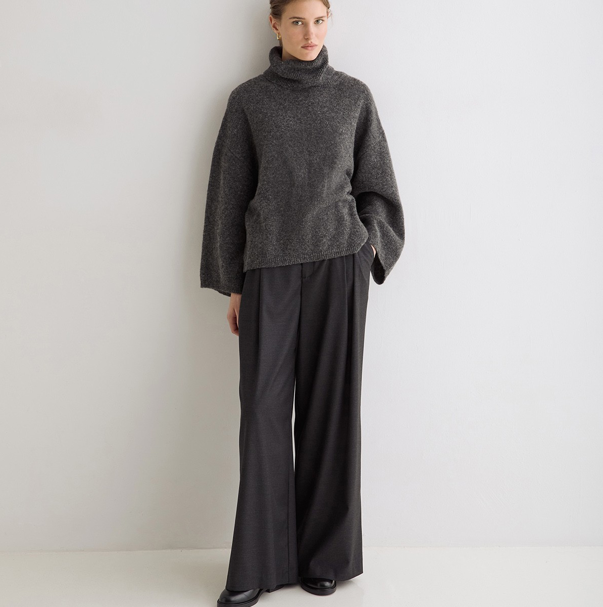 Oversize High Neck Sweater
