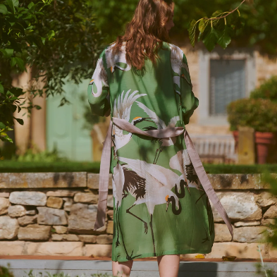 Stork Pea Green Gown