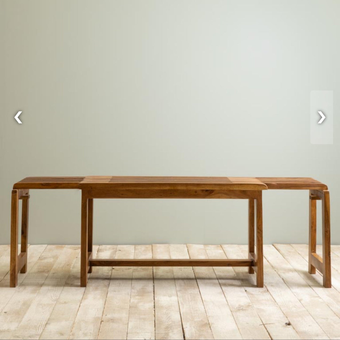 Extendable Wooden Bench