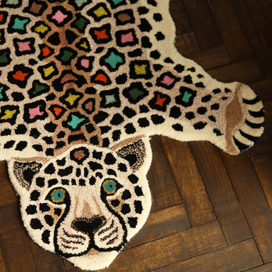 Disco Leopard Wool Rug