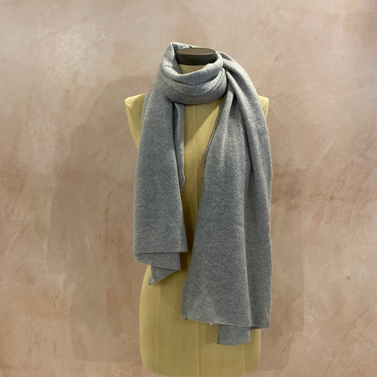 Pure Cashmere Scarf PALE GREY