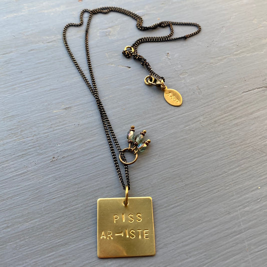 Motto Necklace - Piss Artiste