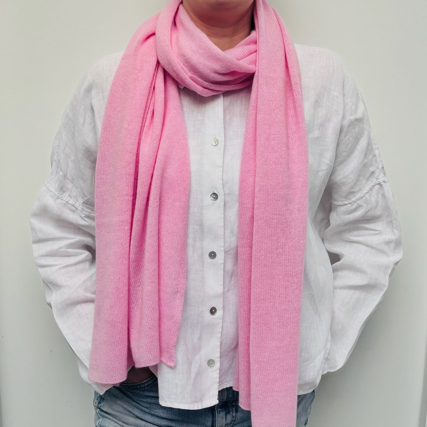 100% Cashmere Scarf Blaze Red