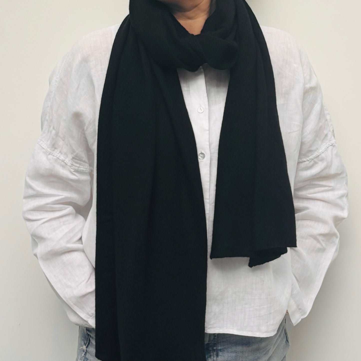 100% Cashmere Scarf Blaze Red