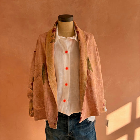 Kantha Stitch Jacket Floral