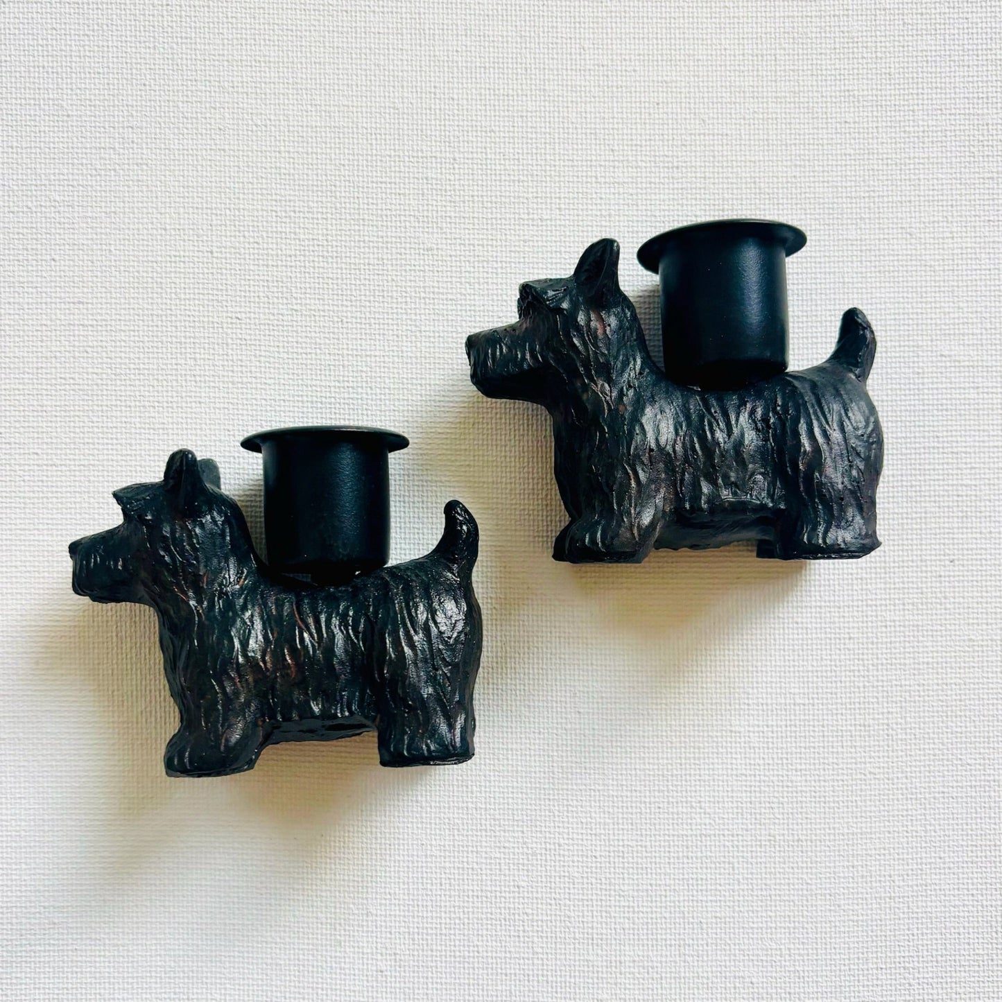 Scottie Dog Candlesticks Set of 2