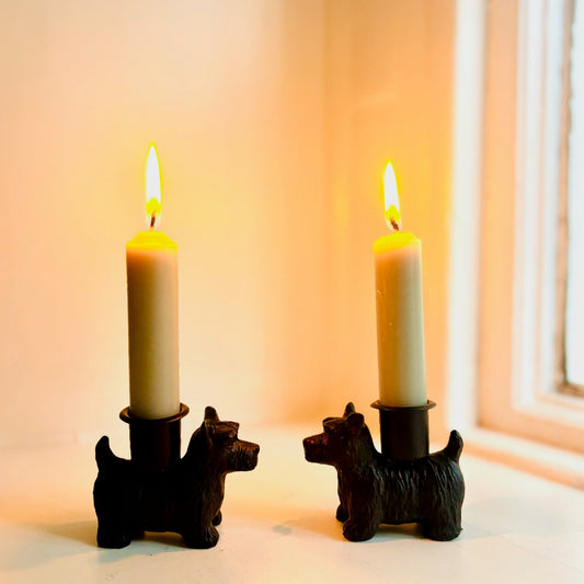 Scottie Dog Candlesticks Set of 2