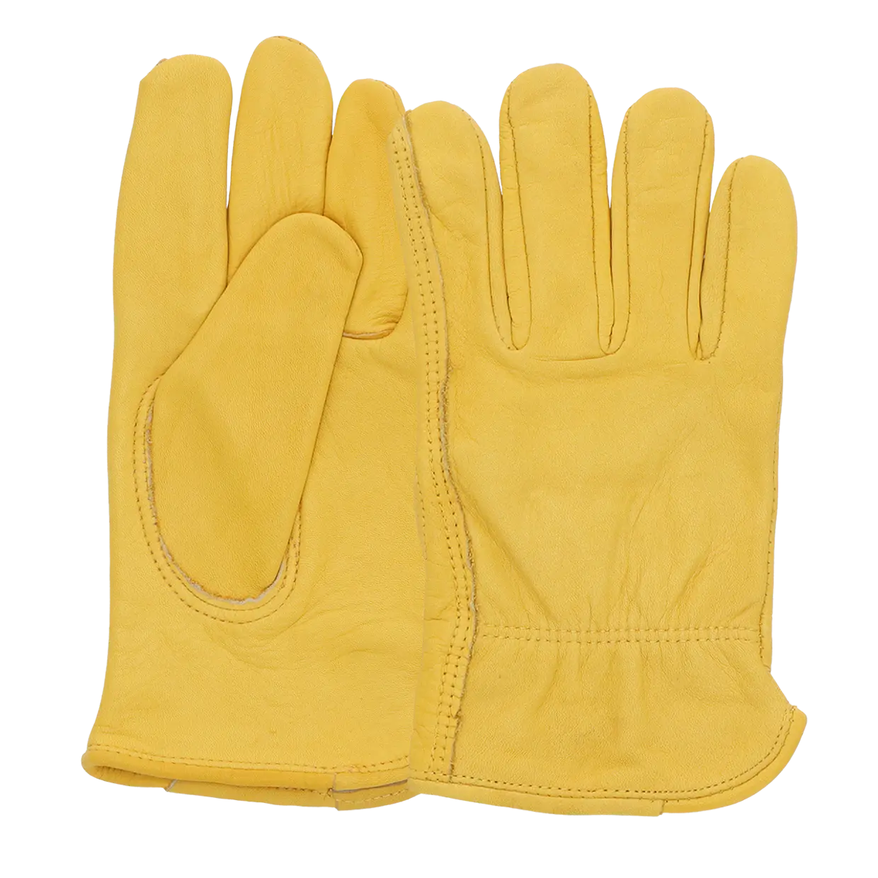Leather Garden Gloves in Yellow