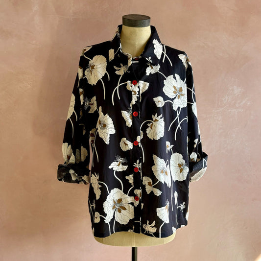 Gingko Leaf Shirt in Liberty Fabric