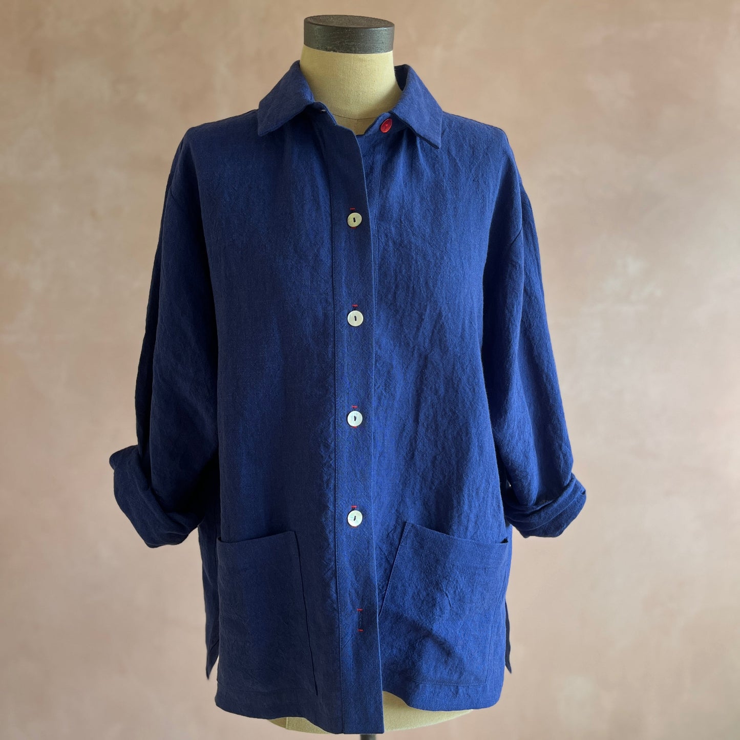 Monty Don Irish Linen Women's Shacket