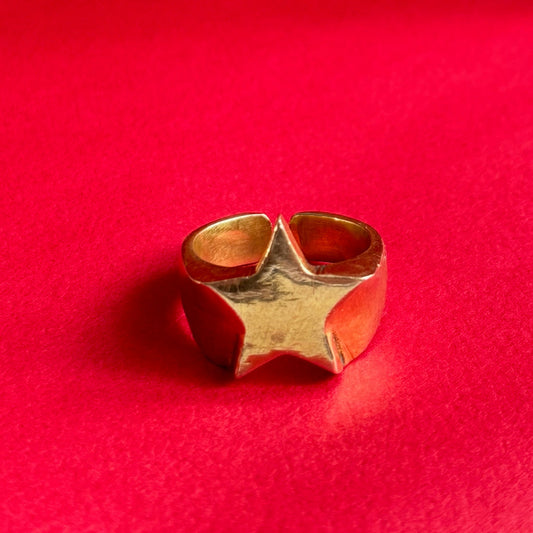 Star Ring in Brass