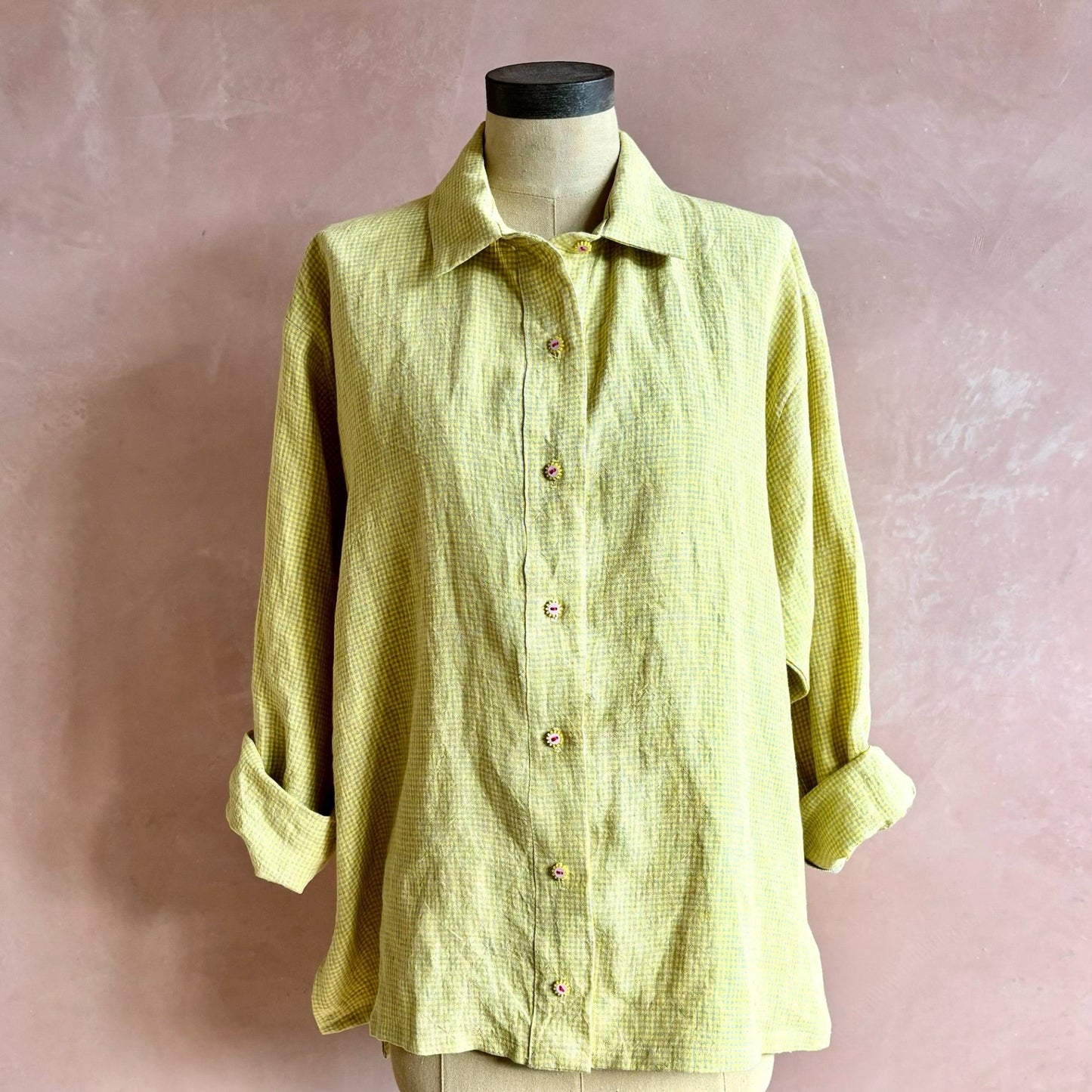 Sundance Linen Shirt in Yellow