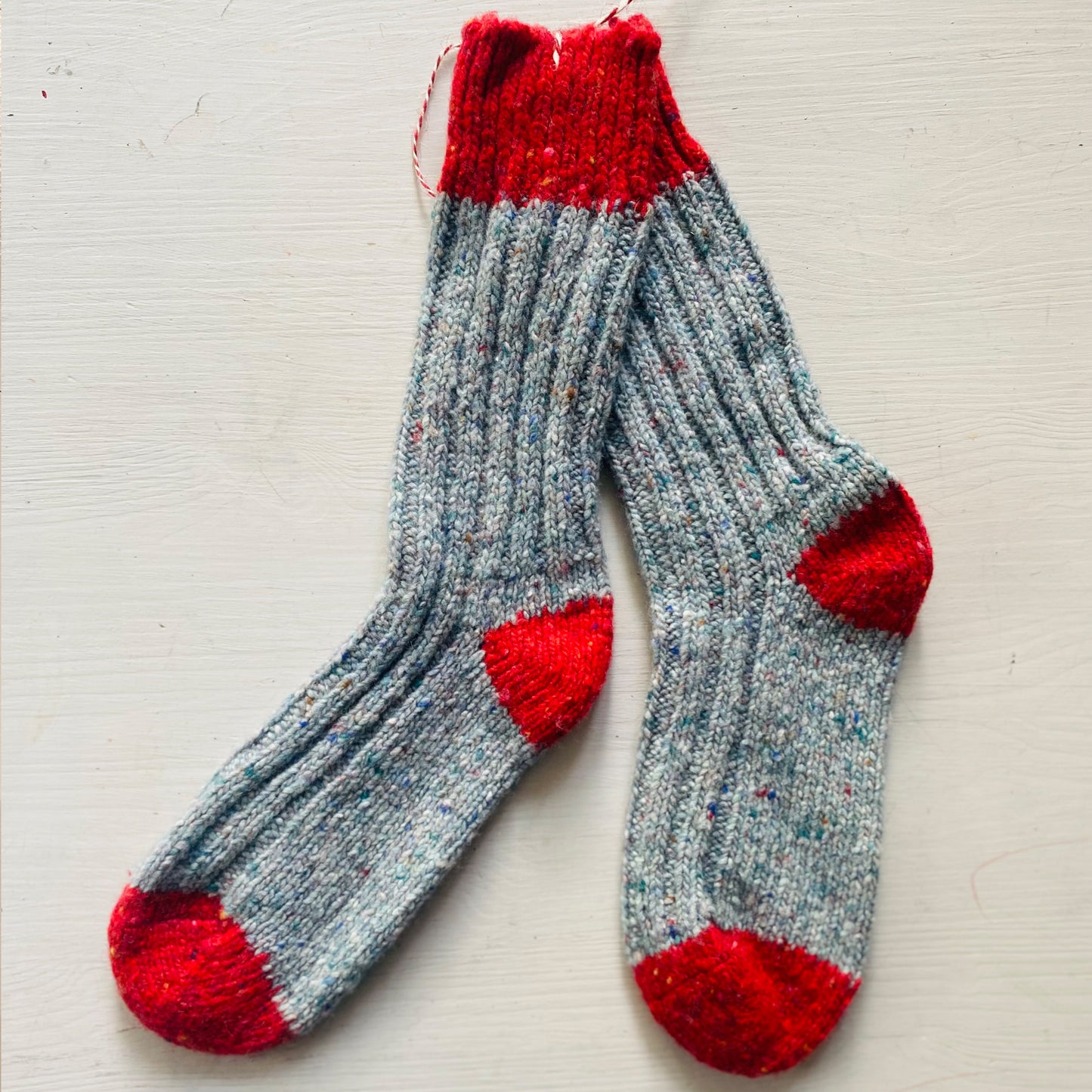 Irish Walking Socks Blue/Red