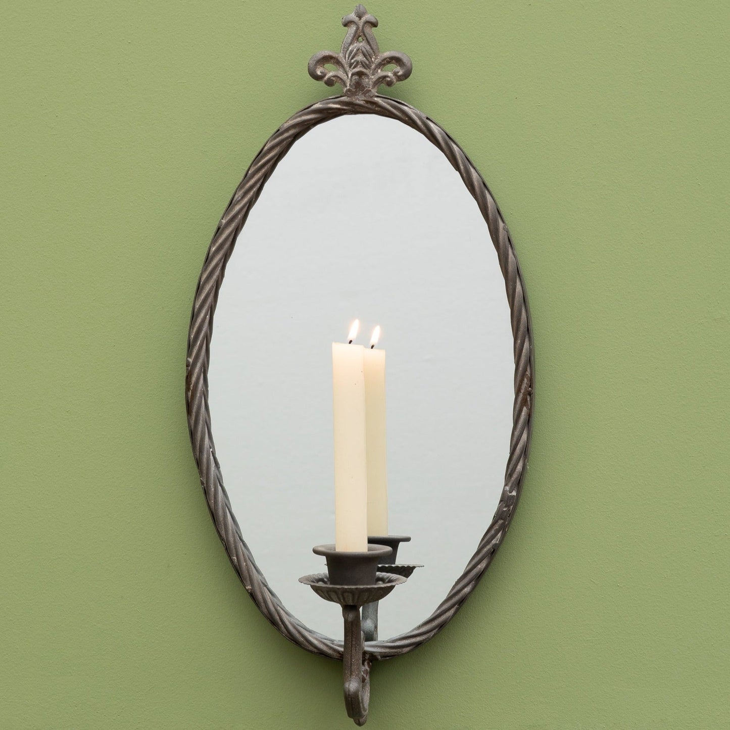 Wall Mirror with Candlestick