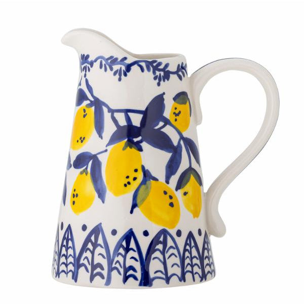 Lemon Stoneware Pitcher Jug