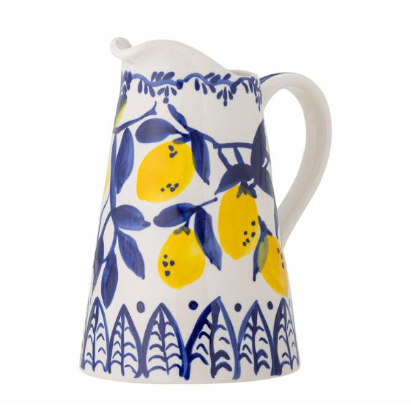 Lemon Stoneware Pitcher Jug