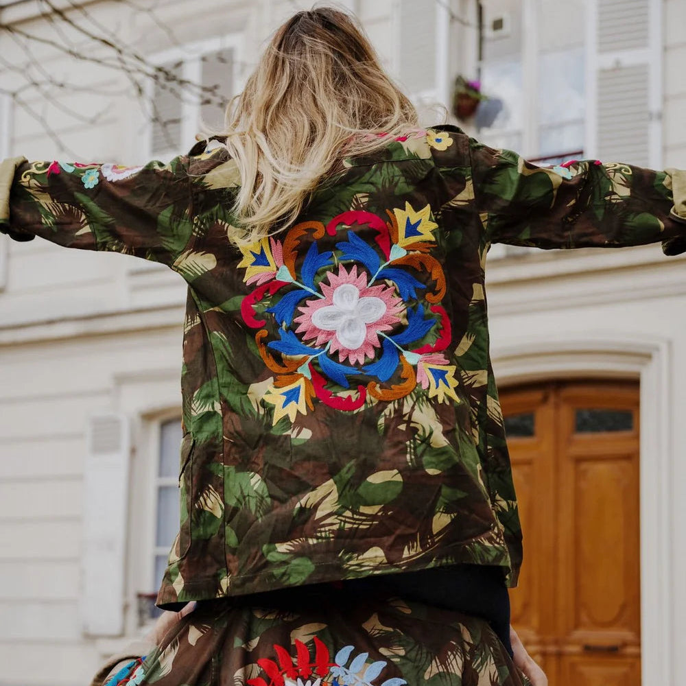 Hand Embroidered Military Jacket